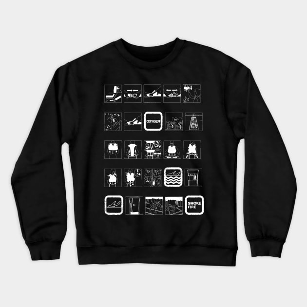 Plane Survival Guide Crewneck Sweatshirt by Vitalitee